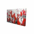 Fondo 12 x 18 in. Abstract Red Tulips-Print on Canvas FO2784781